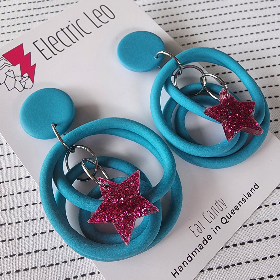 Turquoise Midi Star Squiggles