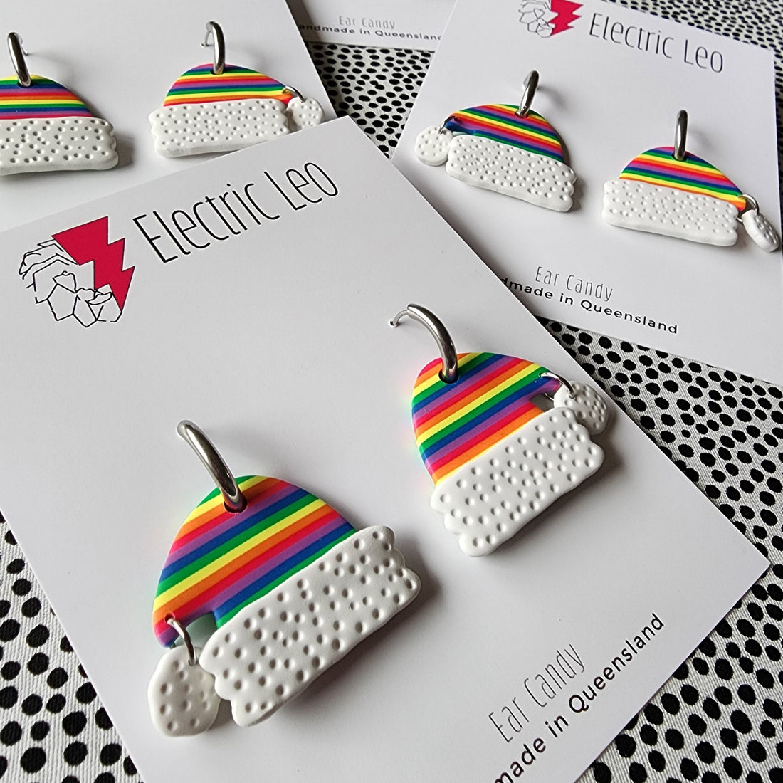Rainbow Vibe Christmas Hats - HOOPS
