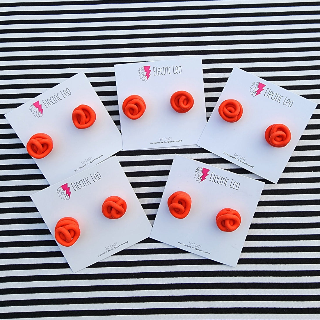 Flame Mini Squiggle Studs