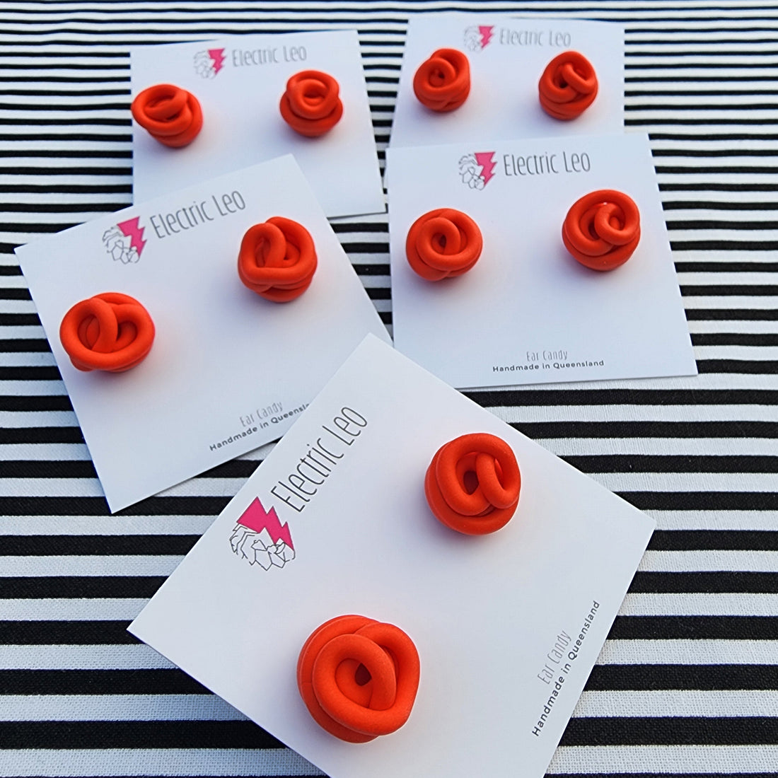 Flame Mini Squiggle Studs