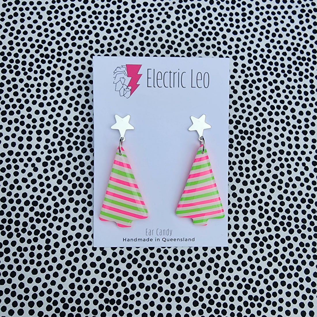 So 80's Mod Tree's Diagonal   - Silver Star Clearance