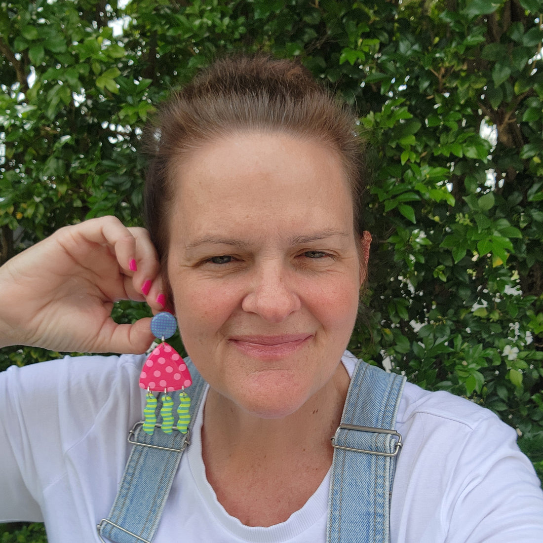 Winter Camo Pattern Jam Mega Dangles- Ear Candy #3