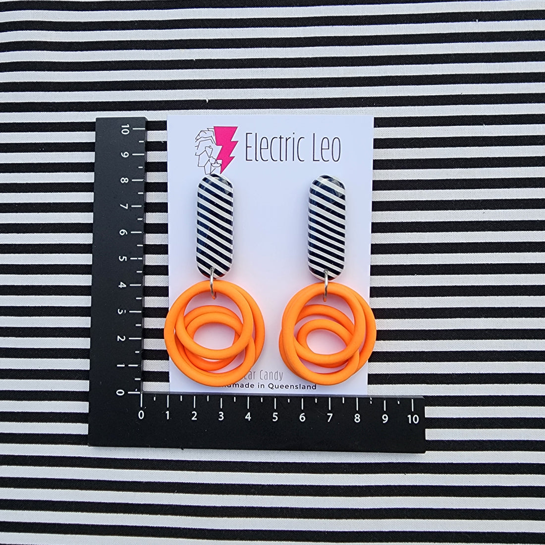 Orange Squiggle Drops