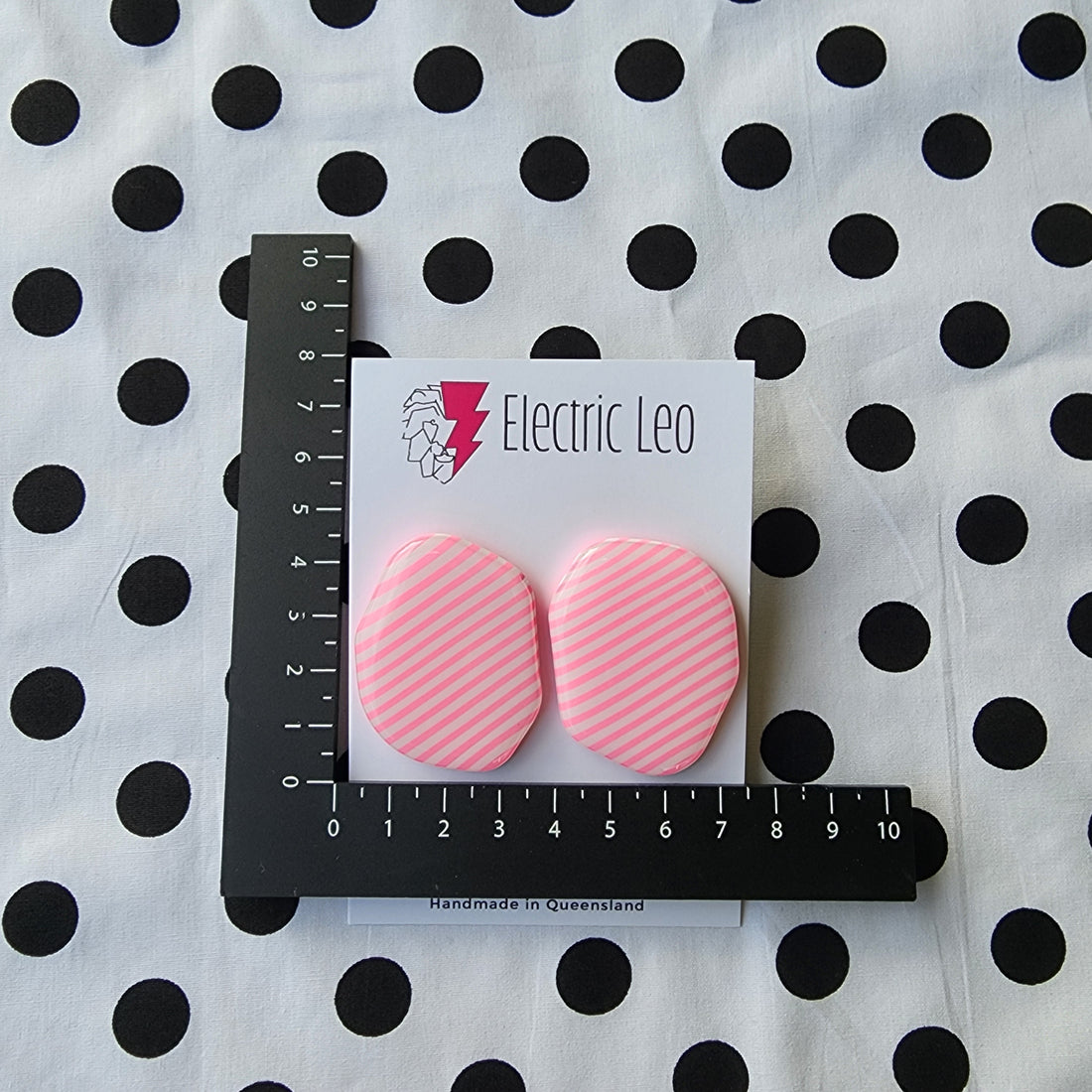 MEGA Mustard Zebra Studs - Ear Candy
