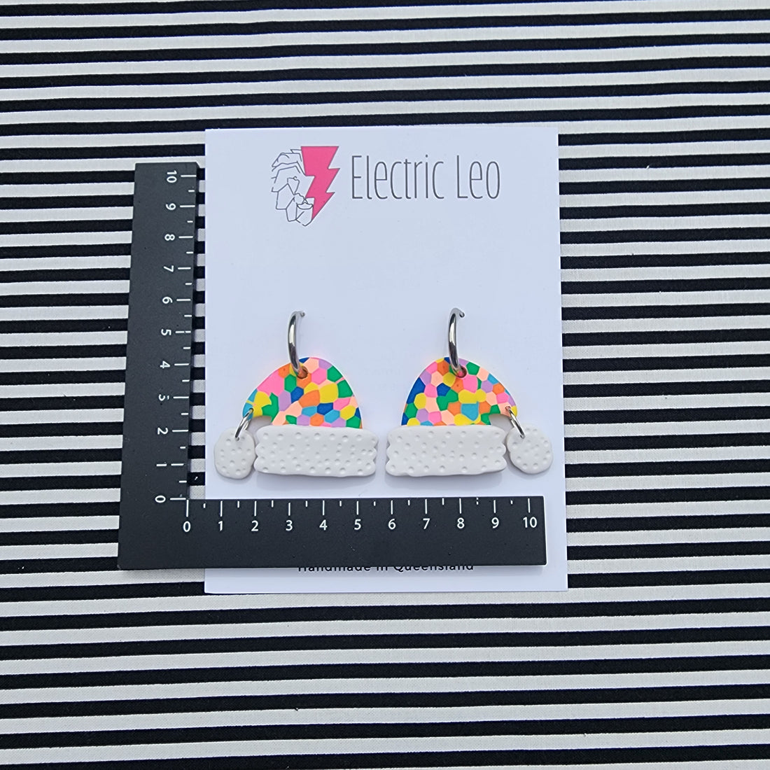 Rainbow Confetti Christmas Hats - Hoops