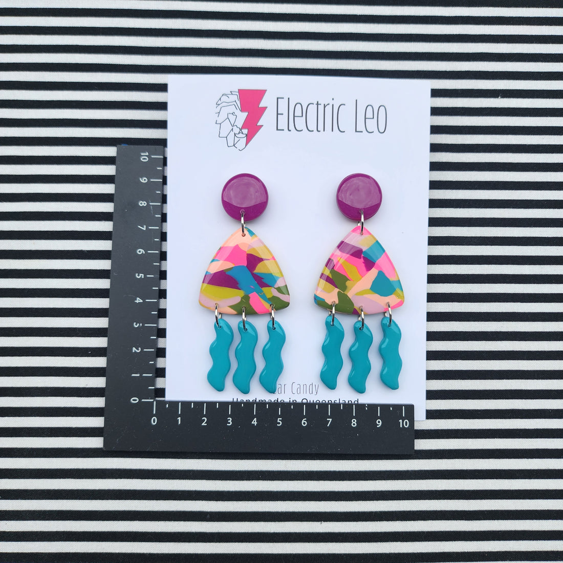 Winter Camo Pattern Jam Mega Dangles- Ear Candy #1