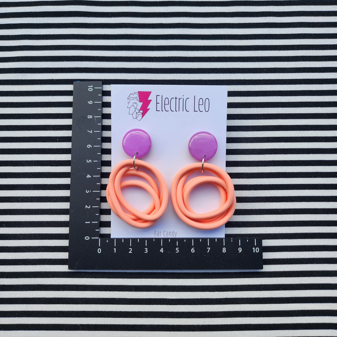Peachy / Lilac Midi Squiggles