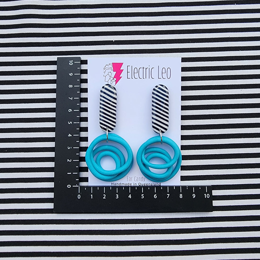 Turquoise Squiggle Drops