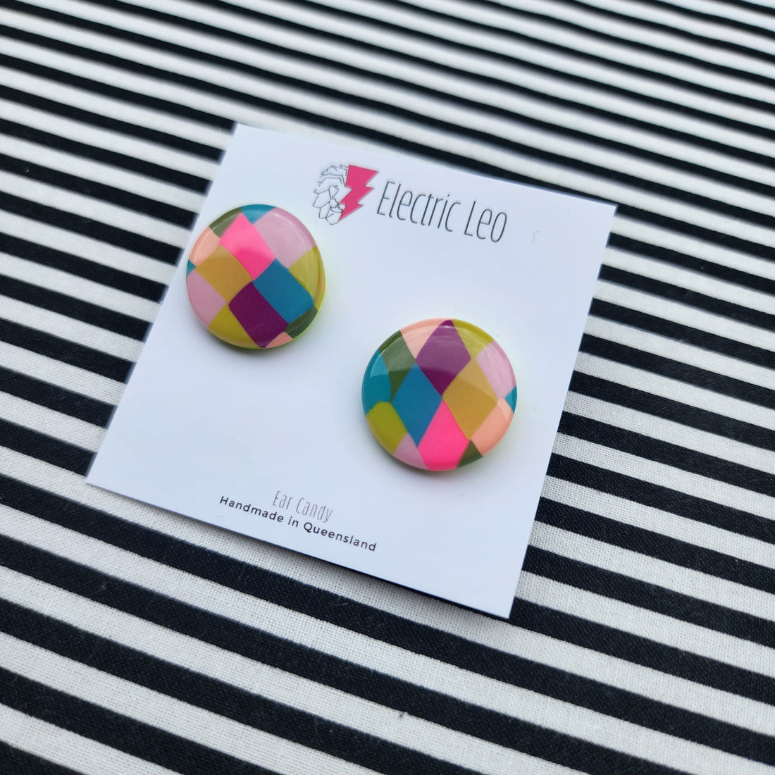 Winter Picnic Rug - Ear Candy Studs 2.2cm