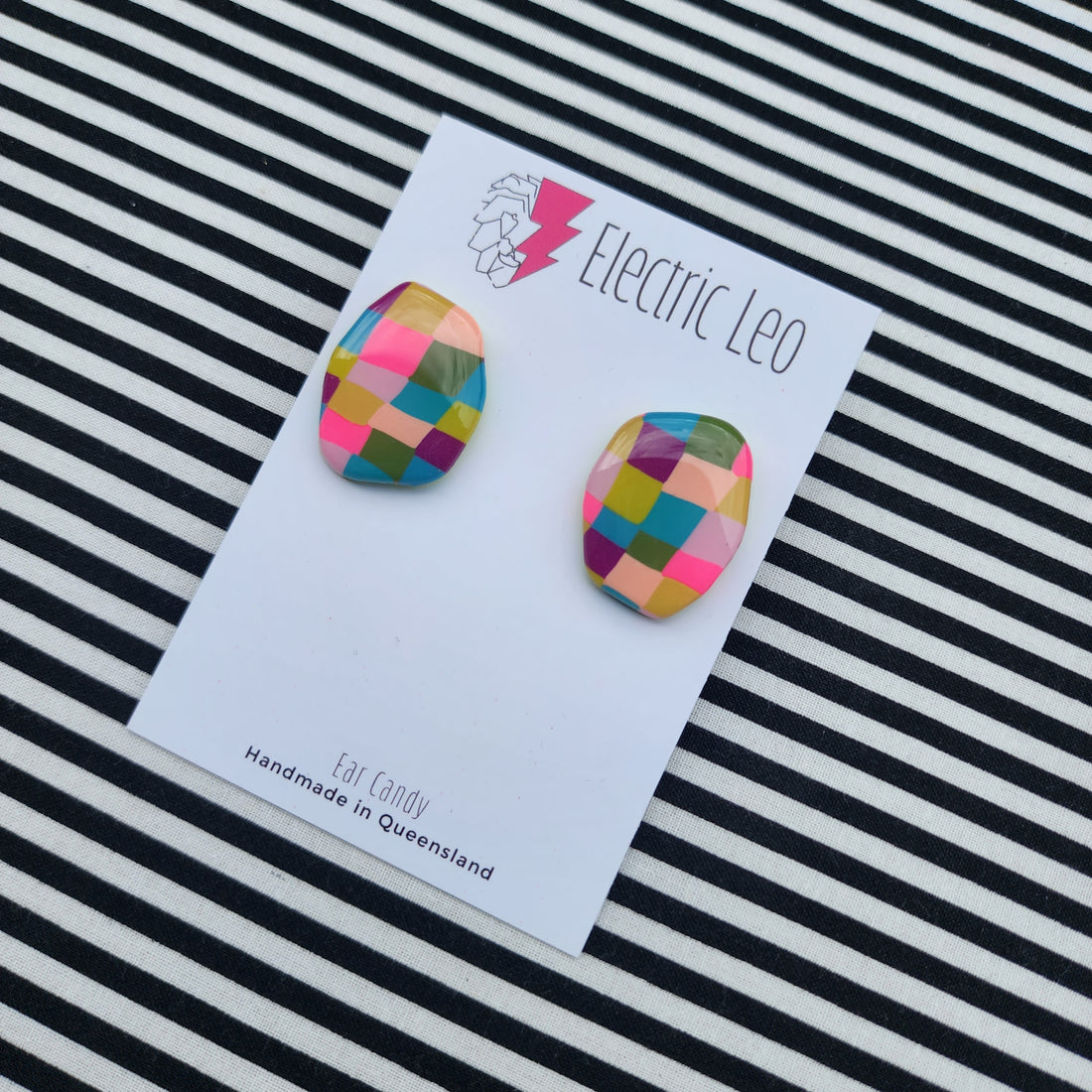 Organic Winter Picnic Rug Studs - Ear Candy