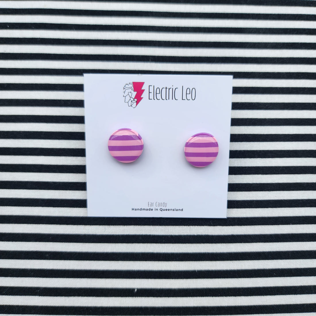 Lilac and Pink Ear Candy Studs - 1.5cm