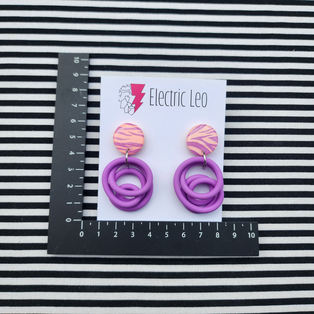 Lilac / Peachy Zebra Top Little Squiggles