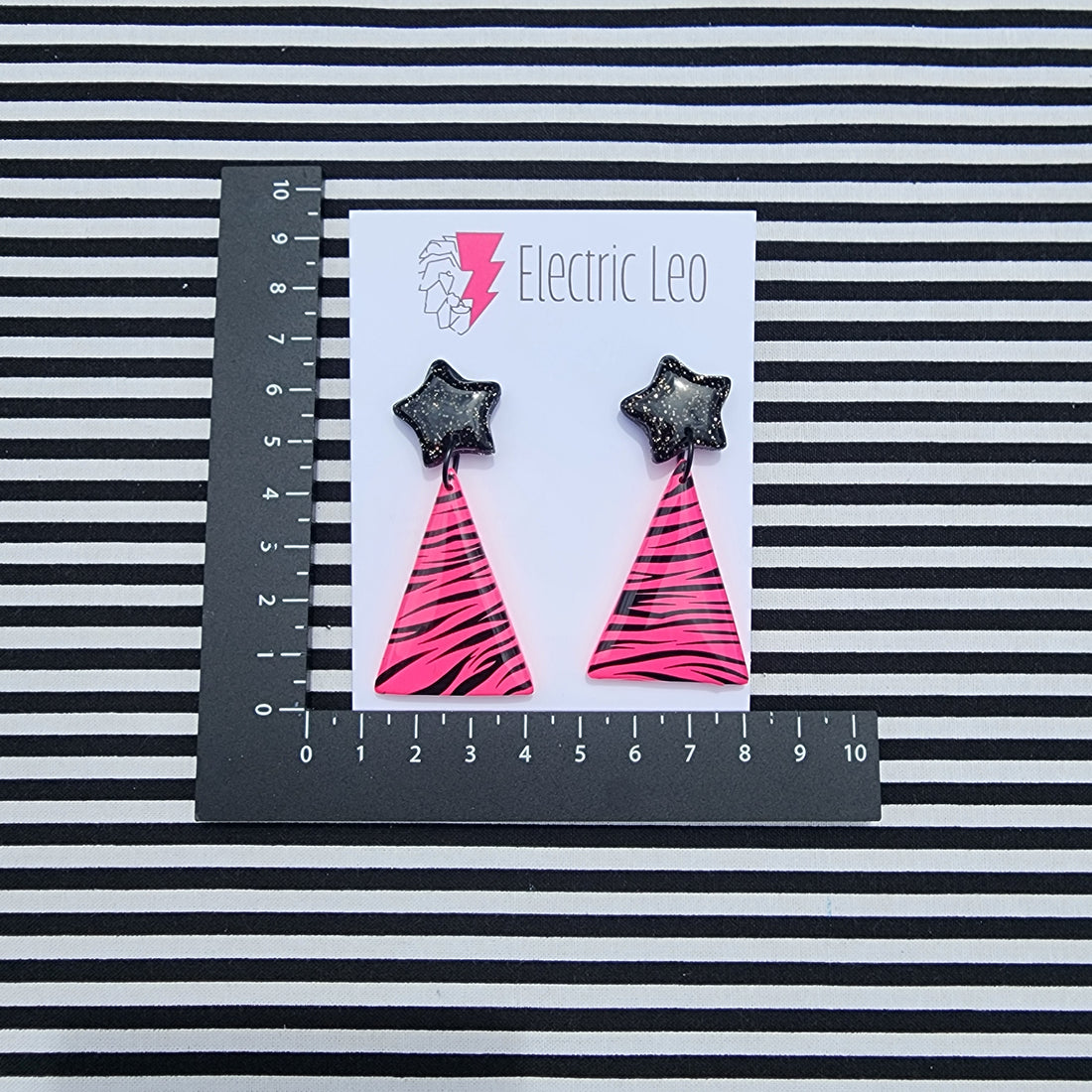 Black and Pink Zebra Mod Christmas Tree's