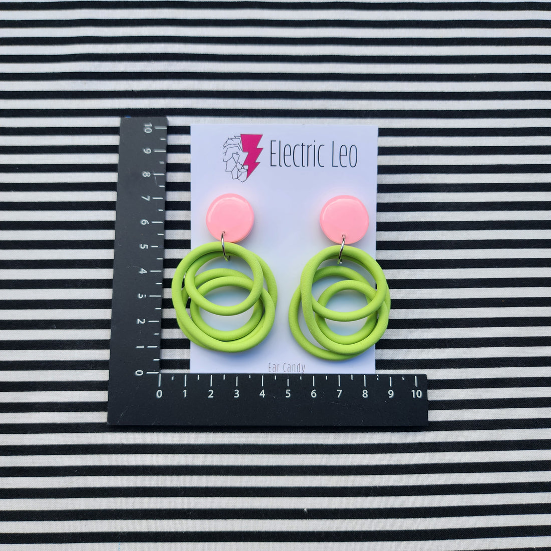 Pistachio / Pink Midi Squiggles
