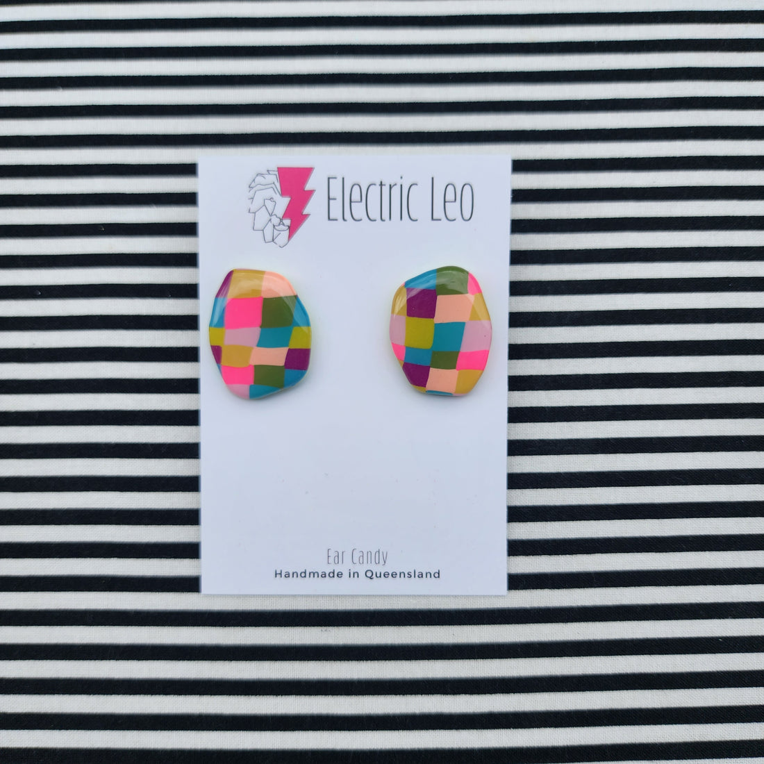 Organic Winter Picnic Rug Studs - Ear Candy