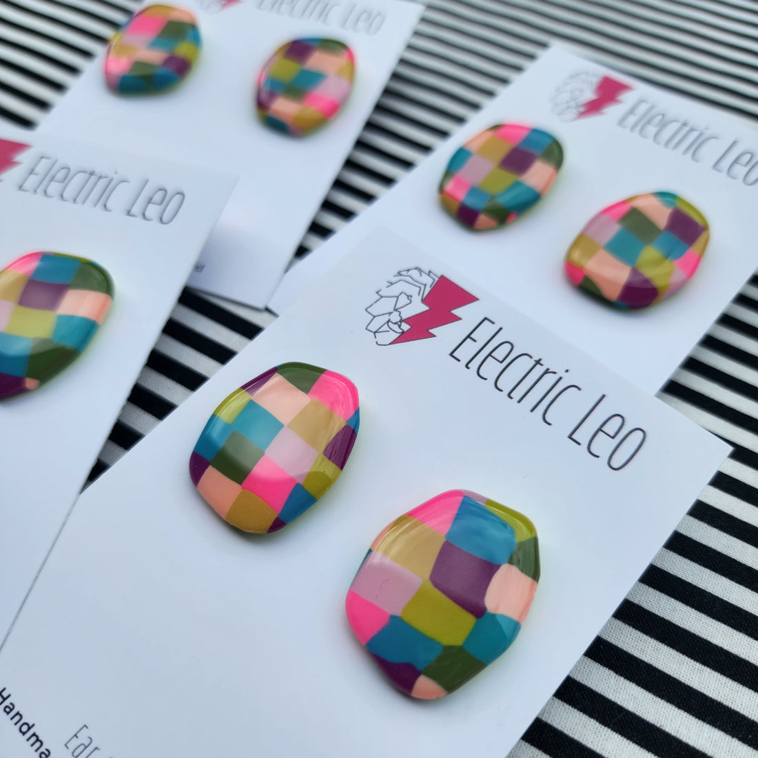 Organic Winter Picnic Rug Studs - Ear Candy