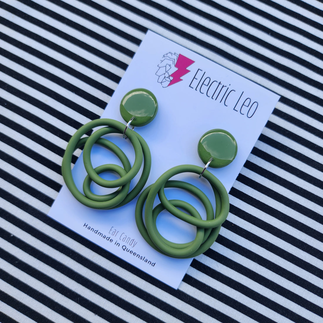 Olive Midi Squiggles #1