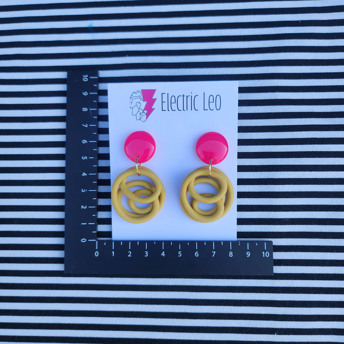 Mustard / Hot Pink Top Little Squiggles