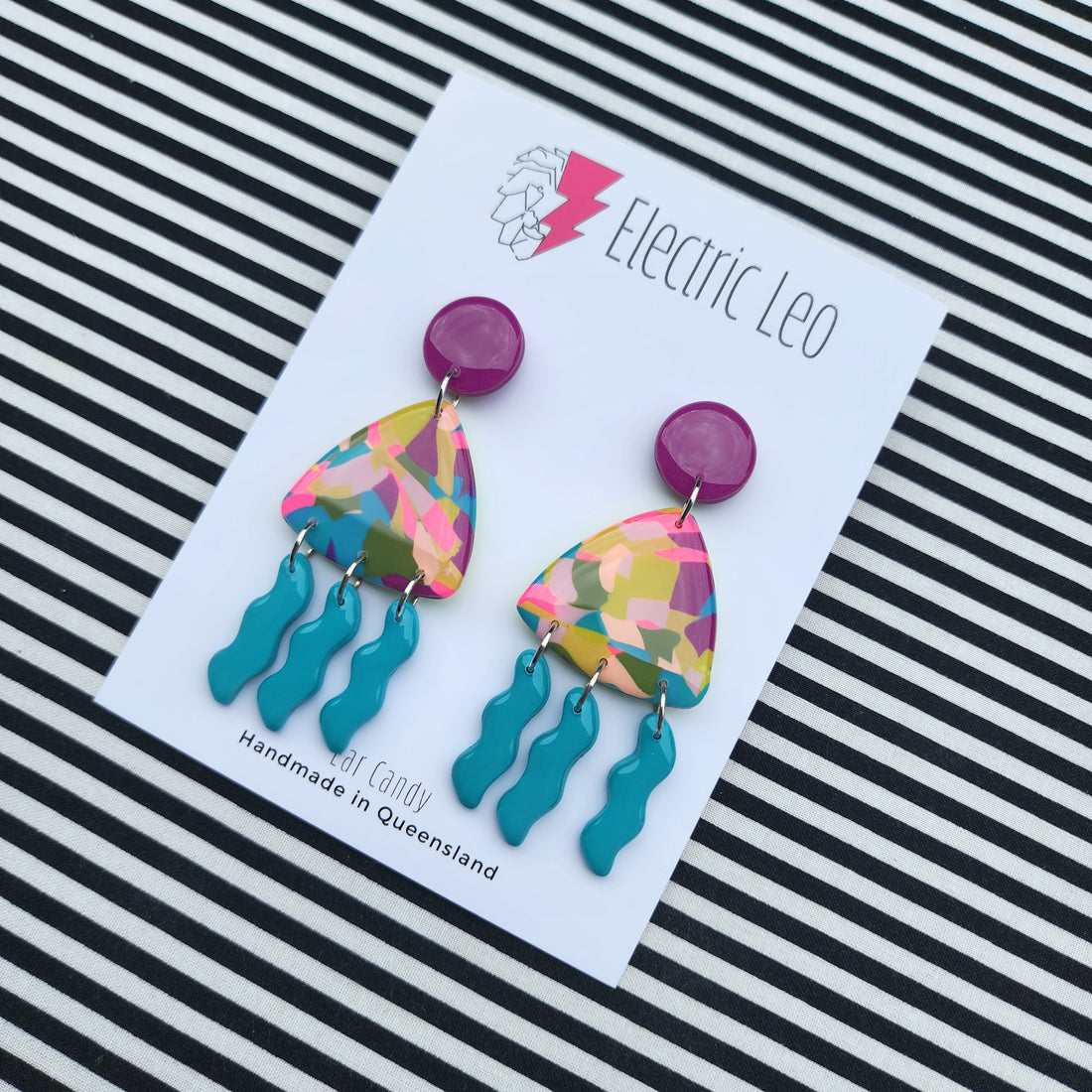 Winter Camo Pattern Jam Mega Dangles- Seconds #2