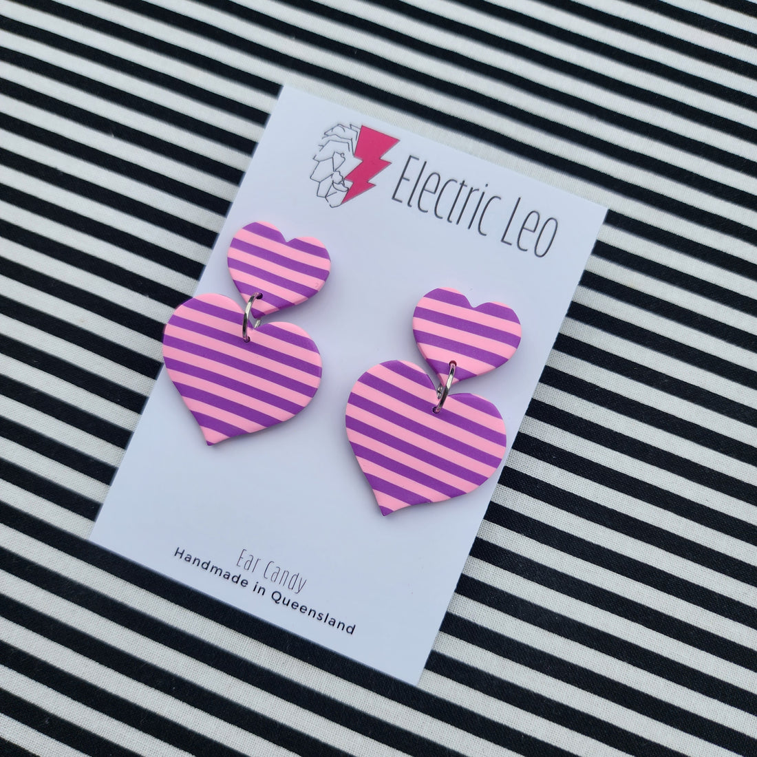 Lilac & Pink Double Love - Ear Candy Dangles