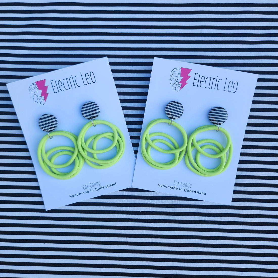 Pistachio Big Squiggles / Stripe Top