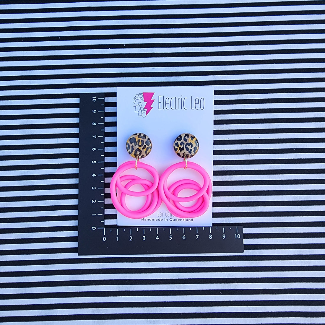 Fluro Pink and Animal Top Midi Squiggles