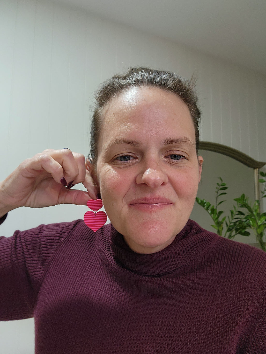 Red & Pink Double Love - Ear Candy Dangles