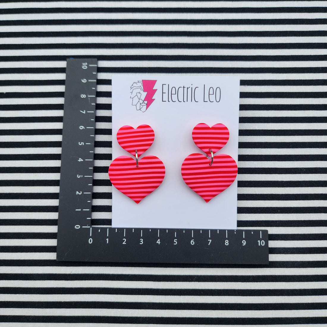 Red & Pink Double Love - Ear Candy Dangles
