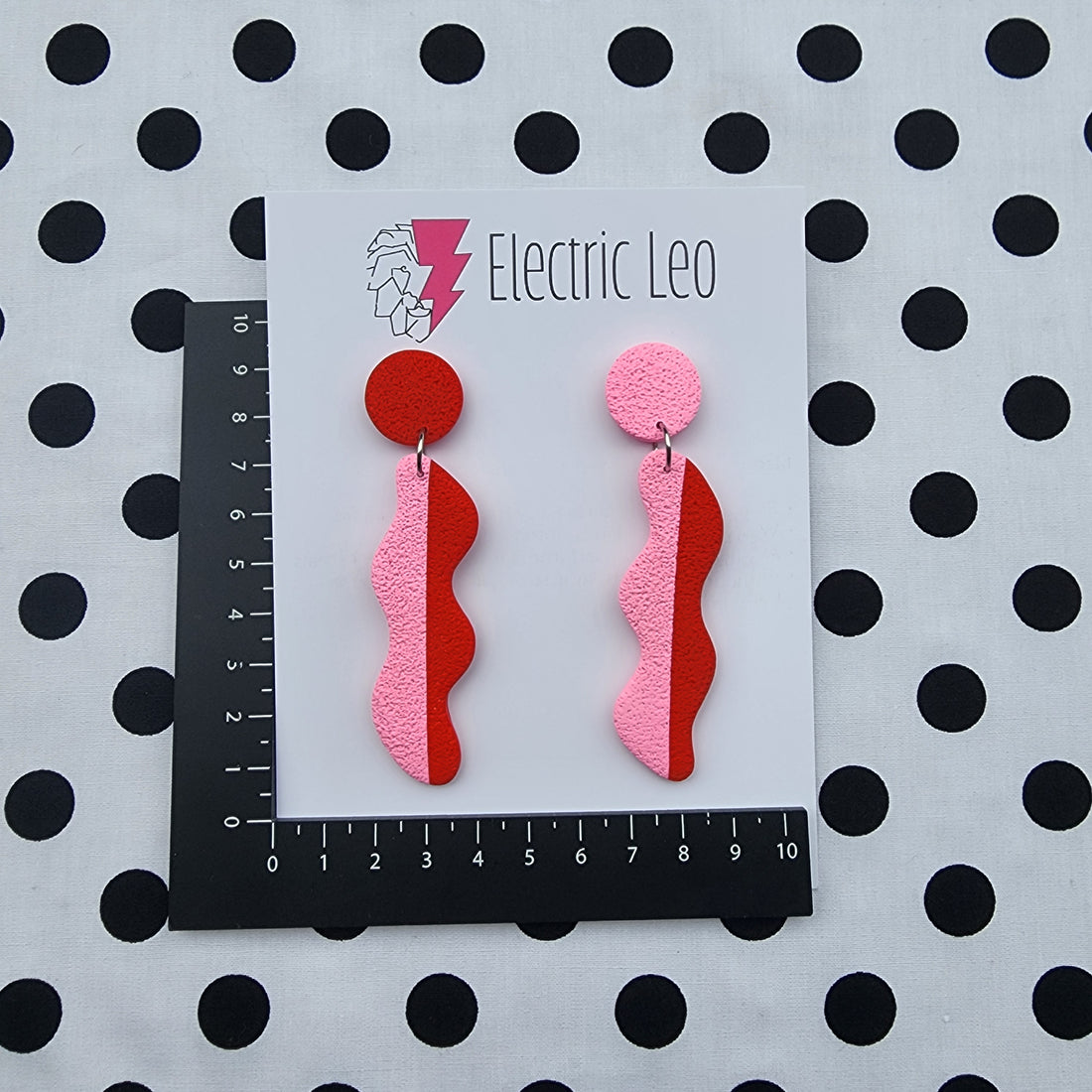 Red and Pink Wiggles - Ear Candy Dangles