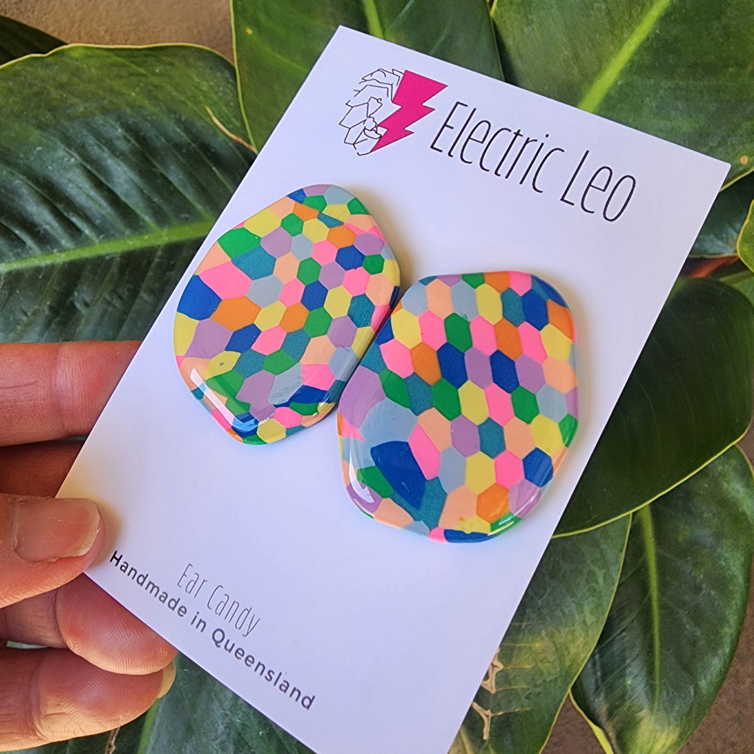 Custom Ear Candy Order for Glenys 💙💚💜♥️🧡💛💙💚
