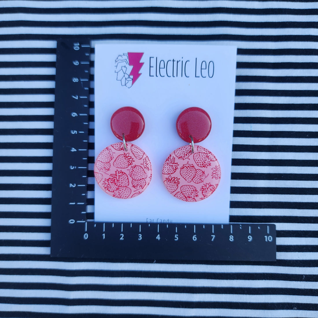 Sweet Strawberry Dangles - Ear Candy