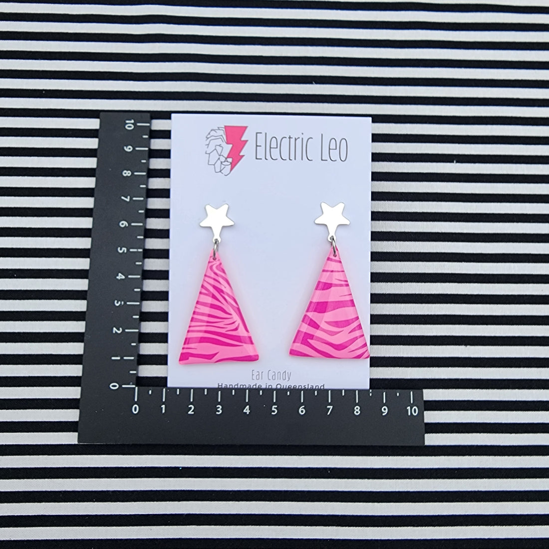 Double Pink Zebra Mod Christmas Tree's