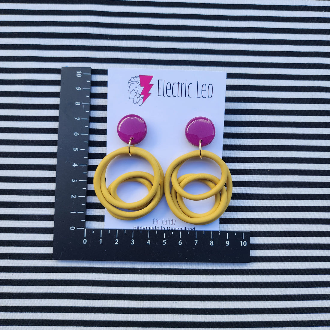 Mustard / Plum Midi Squiggles