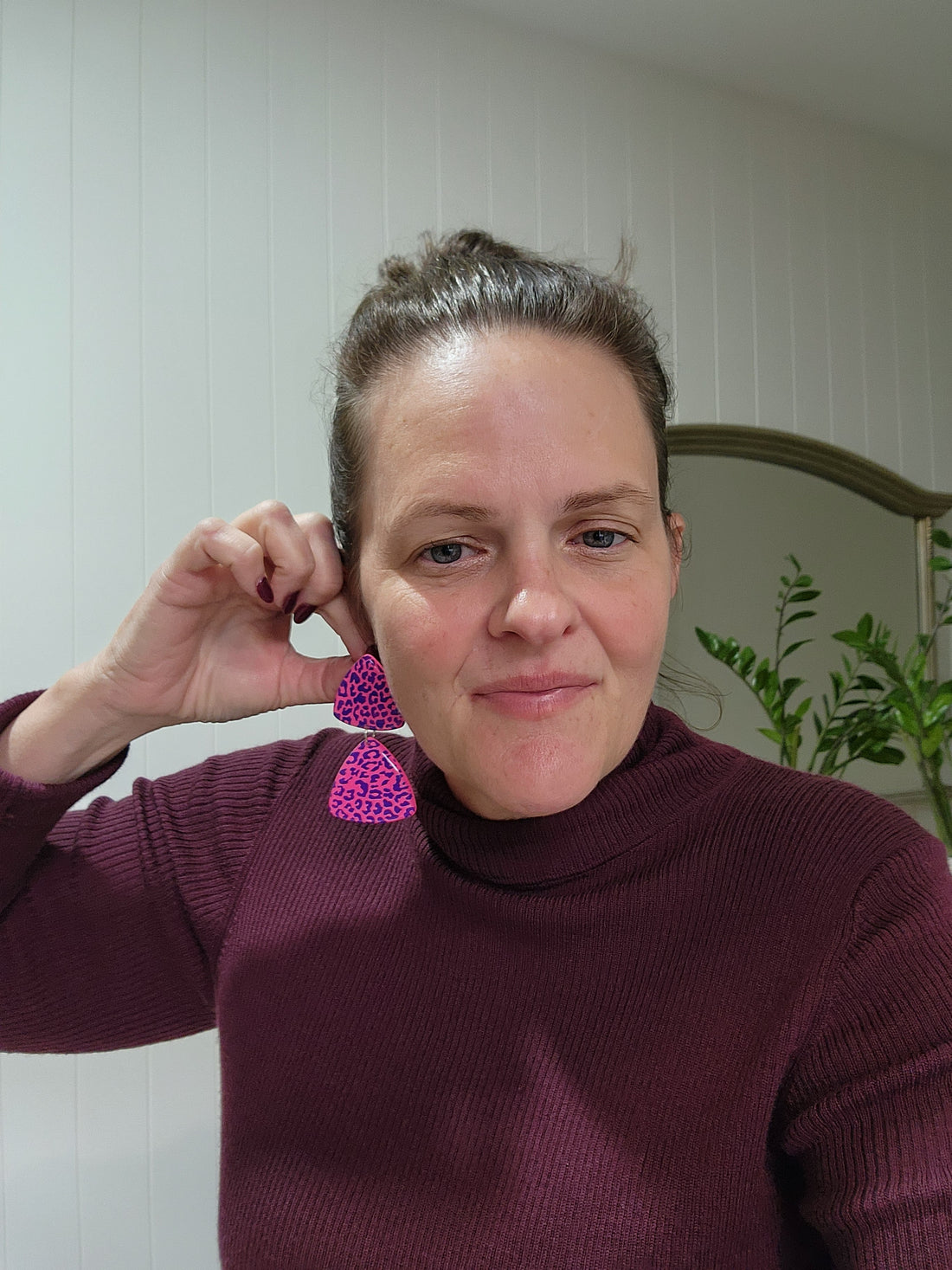 Double Leopard Mega T's - Ear Candy Dangles
