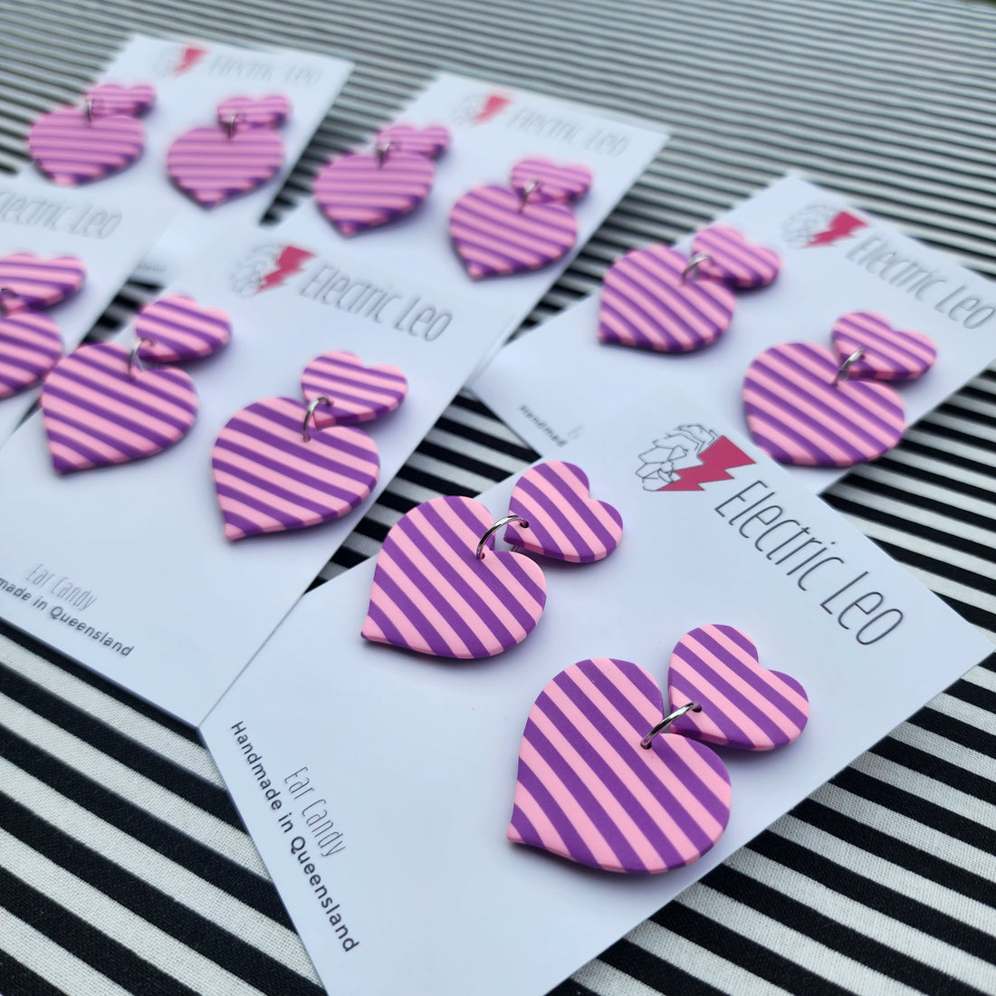 Lilac & Pink Double Love - Ear Candy Dangles