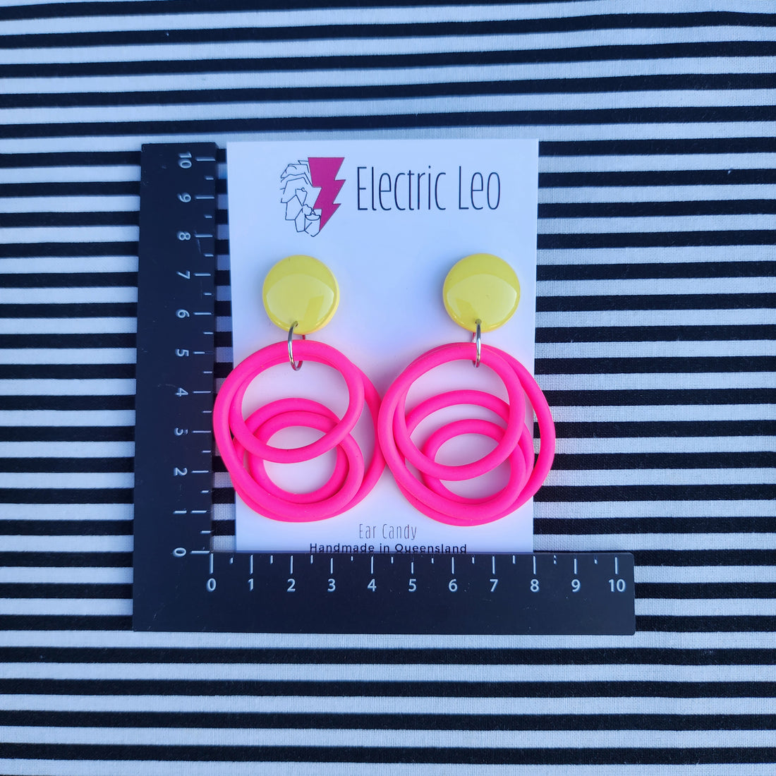 Hot Pink / Yellow Top Midi Squiggles