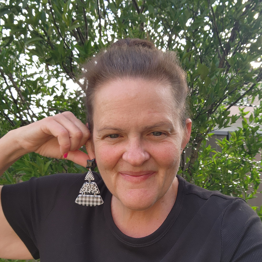 Black and White Pattern Tree's #2 Clearance