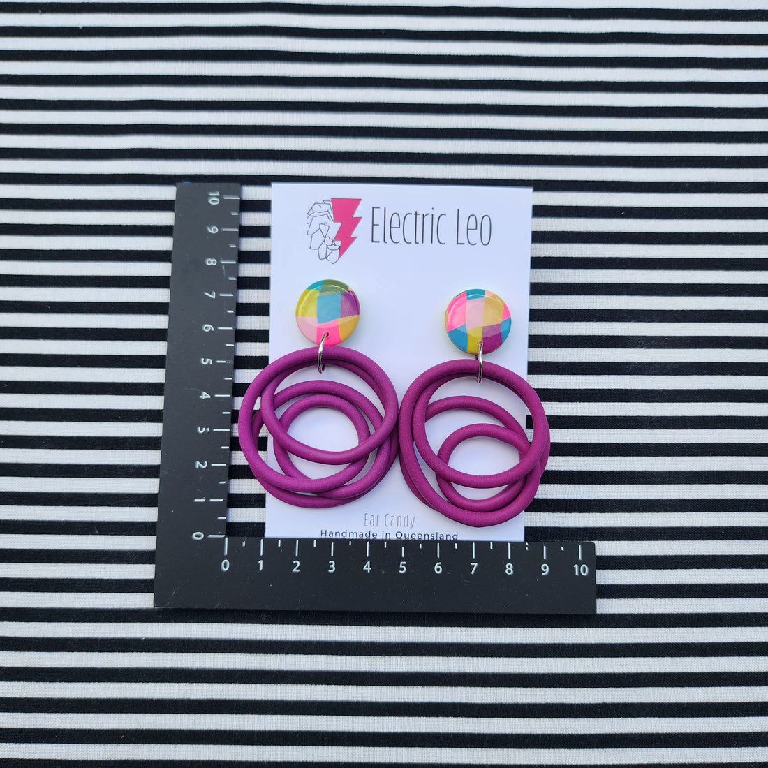 Plum / Picnic Check Top Midi Squiggles #2