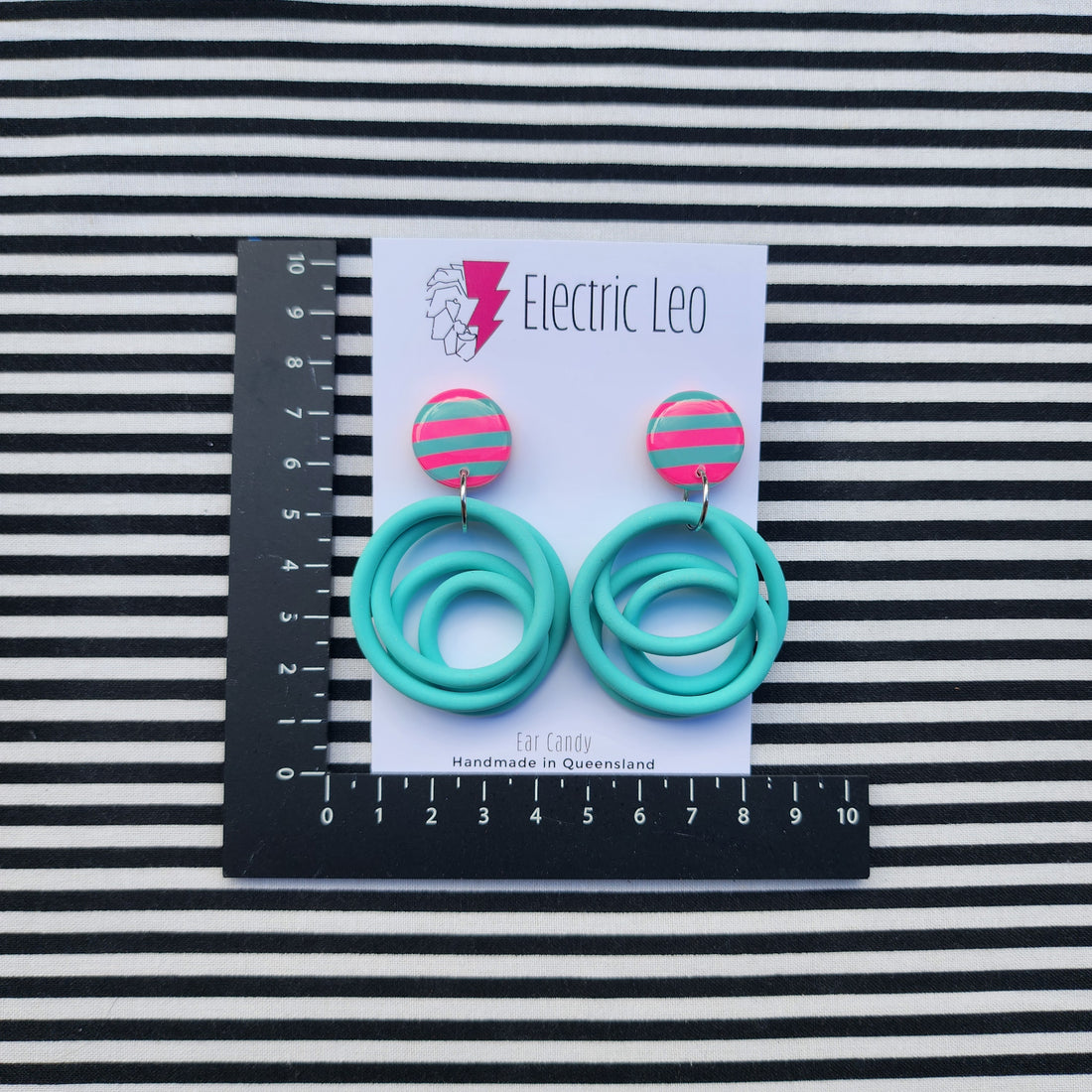 Glacier Stripe Top Midi Squiggles