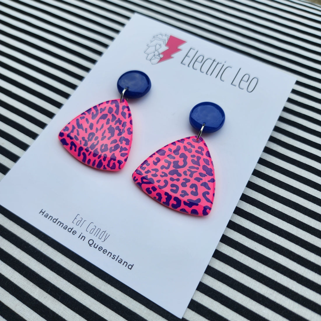 Big Leopard Mega T's - Ear Candy Dangles