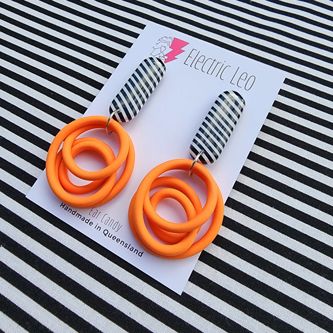 Orange Squiggle Drops